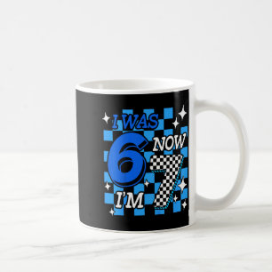 Mug Garçon Anniversaire 6 Ans Devenu 7 Ans à Carreaux 