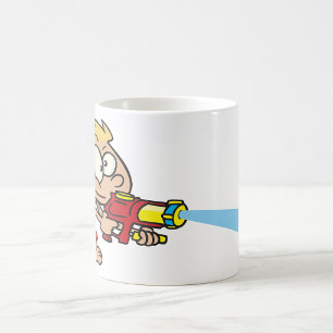Mug Garçon avec pistolet à eau Été Amusement