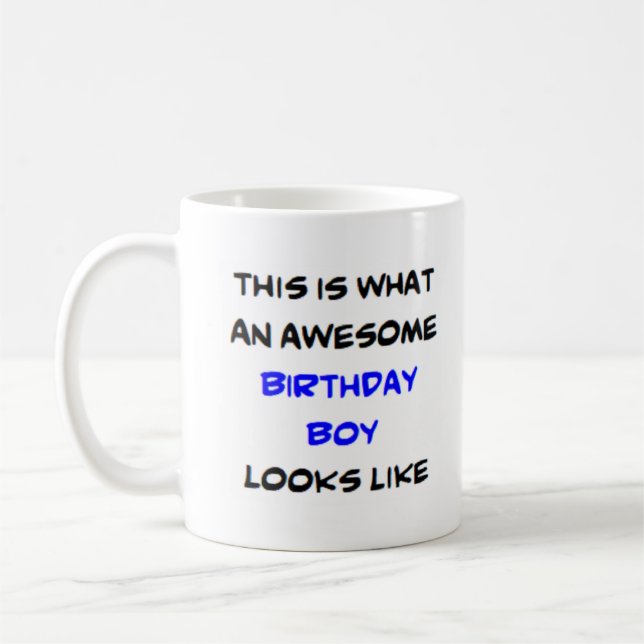 Mug garçon d'anniversaire, génial (Gauche)