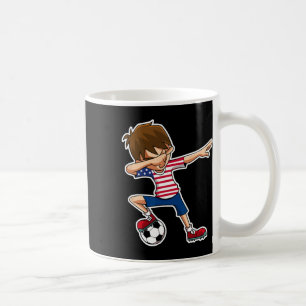 Mug Garçon de football Dabbing Usa Maillot États-Unis 
