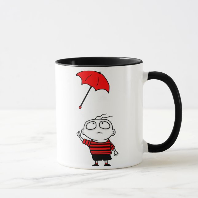 Mug Garçon de parapluie (Droite)
