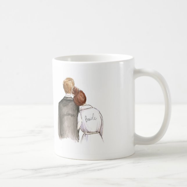 Mug Garçon d'honneur ? Homme auburn de blonde de jeune (Droite)