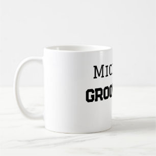 Mug Garçon d'honneur simple minimal ajouter nom modern