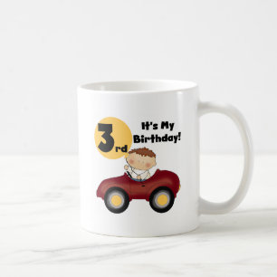 Mug Garçon en voiture rouge 3e anniversaire T-shirts e