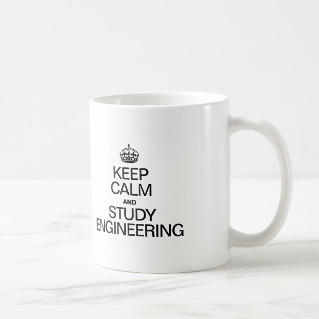 MUG GARDER LE CALME ET ÉTUDIER L'INGÉNIERIE (Droite)