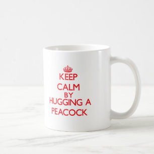 Mug Gardez le calme en étreignant un paon