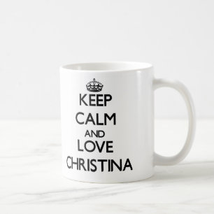 Mug Gardez le calme et aimez Christina