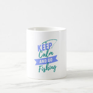 Mug Gardez le calme et allez pêcher