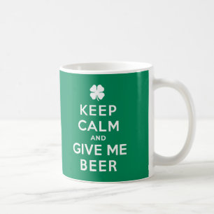 Mug Gardez le calme et donnez-moi la bière