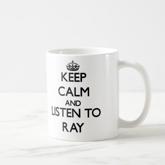 Mug Gardez le calme et écoutez le rayon (Droite)
