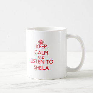 Mug Gardez le calme et écoutez Sheila