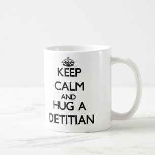 Mug Gardez le calme et étreignez un diététicien