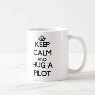 Mug Gardez le calme et étreignez un pilote