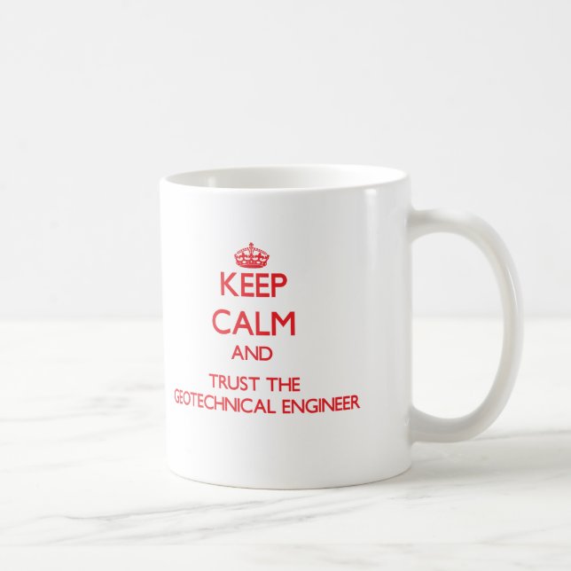 Mug Gardez le calme et faites confiance à l'ingénieur (Droite)