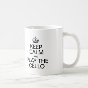 MUG GARDEZ LE CALME ET JOUEZ À LA CELLO