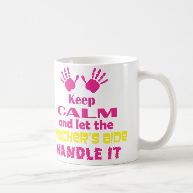 Mug Gardez le calme et laissez l'aide du professeur le (Droite)