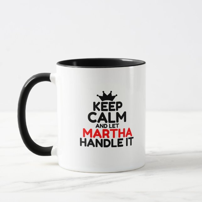 MUG GARDEZ LE CALME ET LAISSEZ MARTHA LE GÉRER (Gauche)