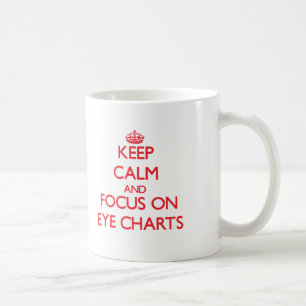 Mug Gardez le calme et le foyer sur des DIAGRAMMES