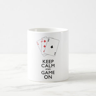 Mug GARDEZ LE CALME ET LE JEU SUR - Jeux de cartes