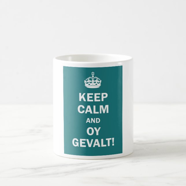 Mug "Gardez le calme et l'Oy Gevalt ! " (Centre)