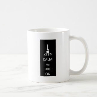 Mug Gardez le calme et l'Uke dessus