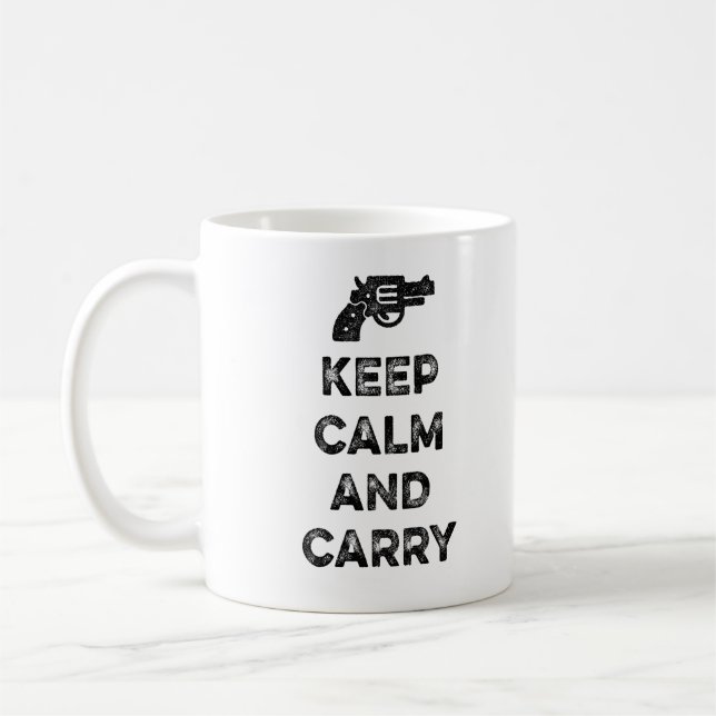 Mug Gardez le calme et portez (Gauche)