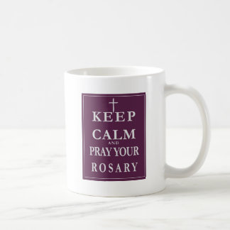 Mug Gardez le calme et priez votre chapelet