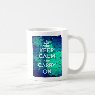 Mug Gardez le calme et traînez sur la peinture à pelag