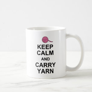 Mug Gardez le calme et transportez du fil