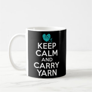 Mug Gardez Le Calme Et Transportez Du Fil Crochet Fil 