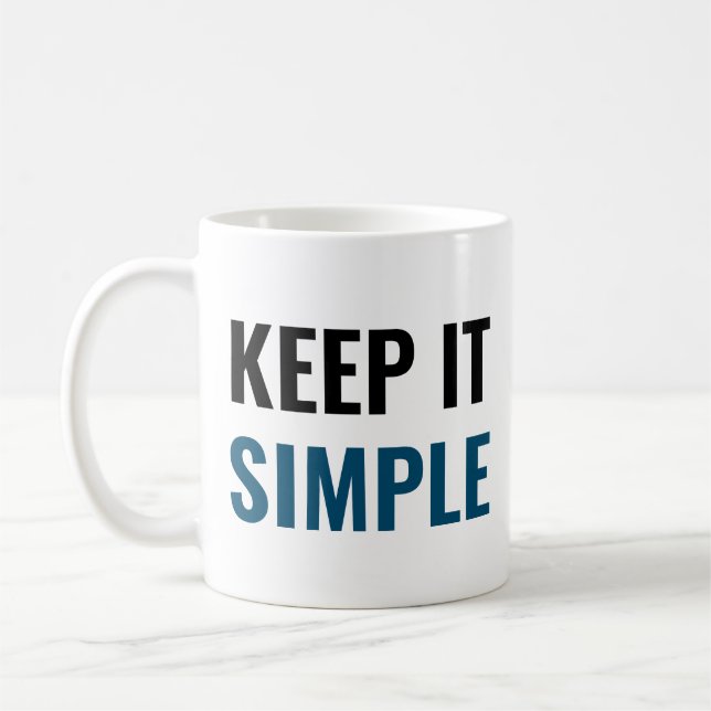 Mug Gardez-le simple (Gauche)