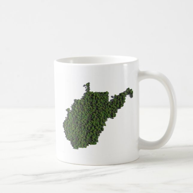 Mug Gardez le vert de la Virginie Occidentale (Droite)