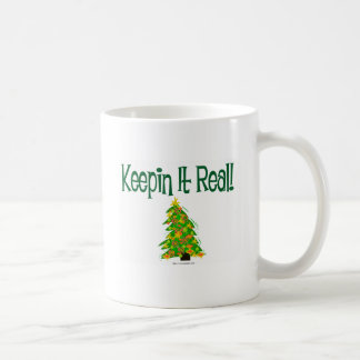 Mug Gardez-le vrai arbre de Noël