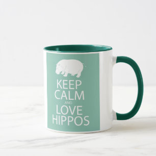Mug Gardez l'hippopotame d'impression d'hippopotames