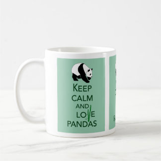 Mug Gardez votre calme et aimez les pandas Art Print C