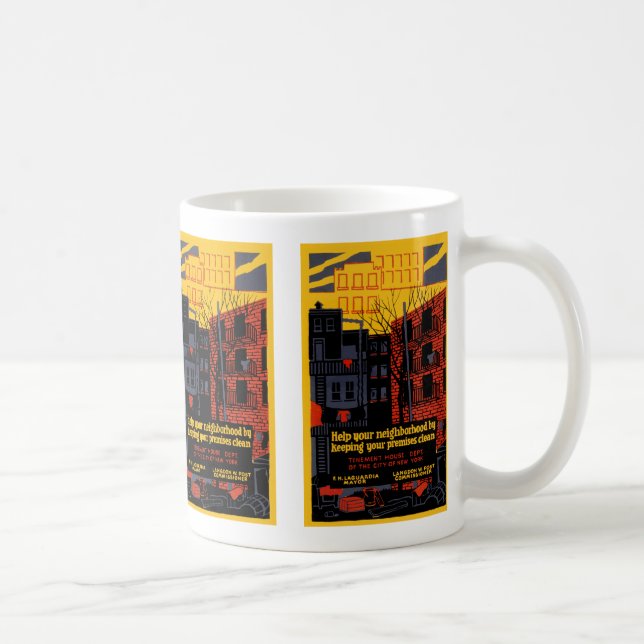 Mug Gardez votre quartier propre (Droite)