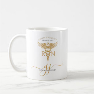 Mug Gardien de diplômes d'infirmières de la RN Gold