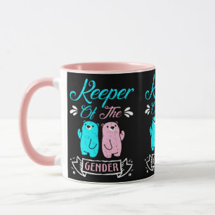 Mug Gardien de l'ours en peluche rose et bleu genre