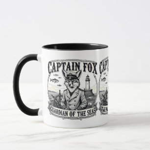 Mug Gardien des mers Capitaine Fox Dessin nautique