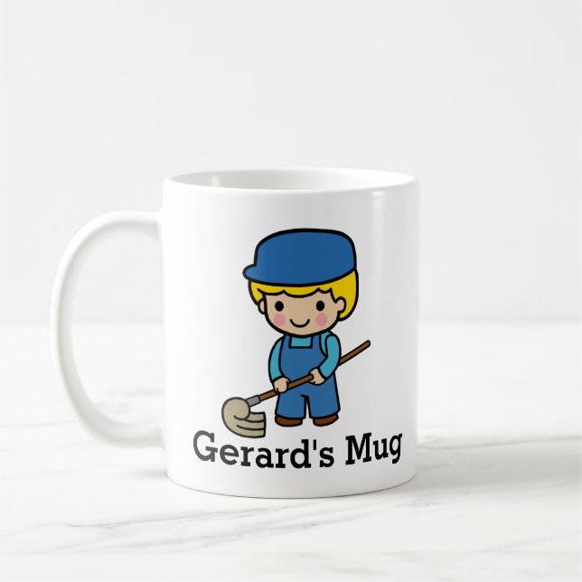 Mug Gardien mignon avec souris (Gauche)