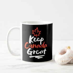 Mug Gardons le CANADA grand ! La feuille d'érable cana