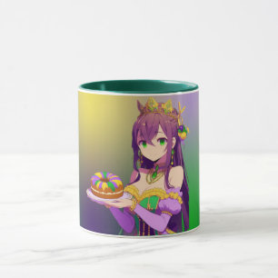 Mug Gâteau Anime Mardi Gras King