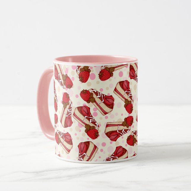 Mug Gâteau aux fraises (Devant gauche)
