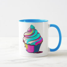 Gâteau Cupcake Dégoulinant Arc-en-Ciel