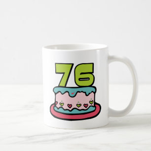 Mug Gâteau d'anniversaire de 76 ans