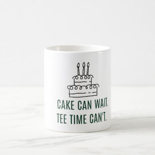 Mug Gâteau d'anniversaire de golf pour golfeur