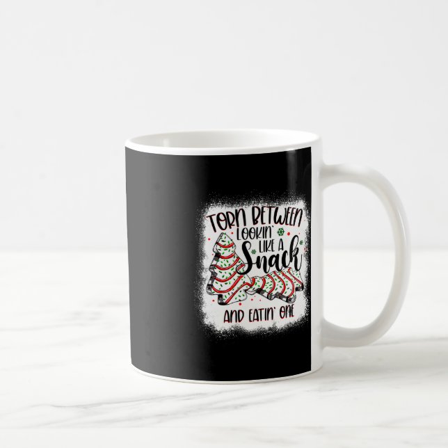 Mug Gâteau de Noël déchiré entre les regards comme un  (Droite)