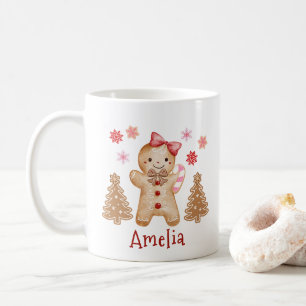 Mug Gâteau de pain d'épice personnalisé à l'aquarelle 