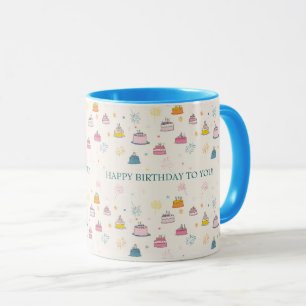 Mug Gâteaux flottants personnalisés et feux d'artifice