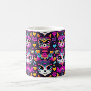 Mug 😻 Gatos de Muertos Fiesta
